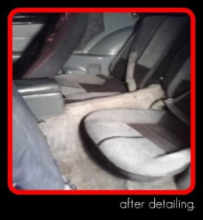 Interior  detailed by Fifty Dollar Detail, Ridgefield, WA.